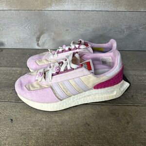Adidas Lego Collaboration Women's Size 7.5 Collectible Pink Frost Tennis Shoes